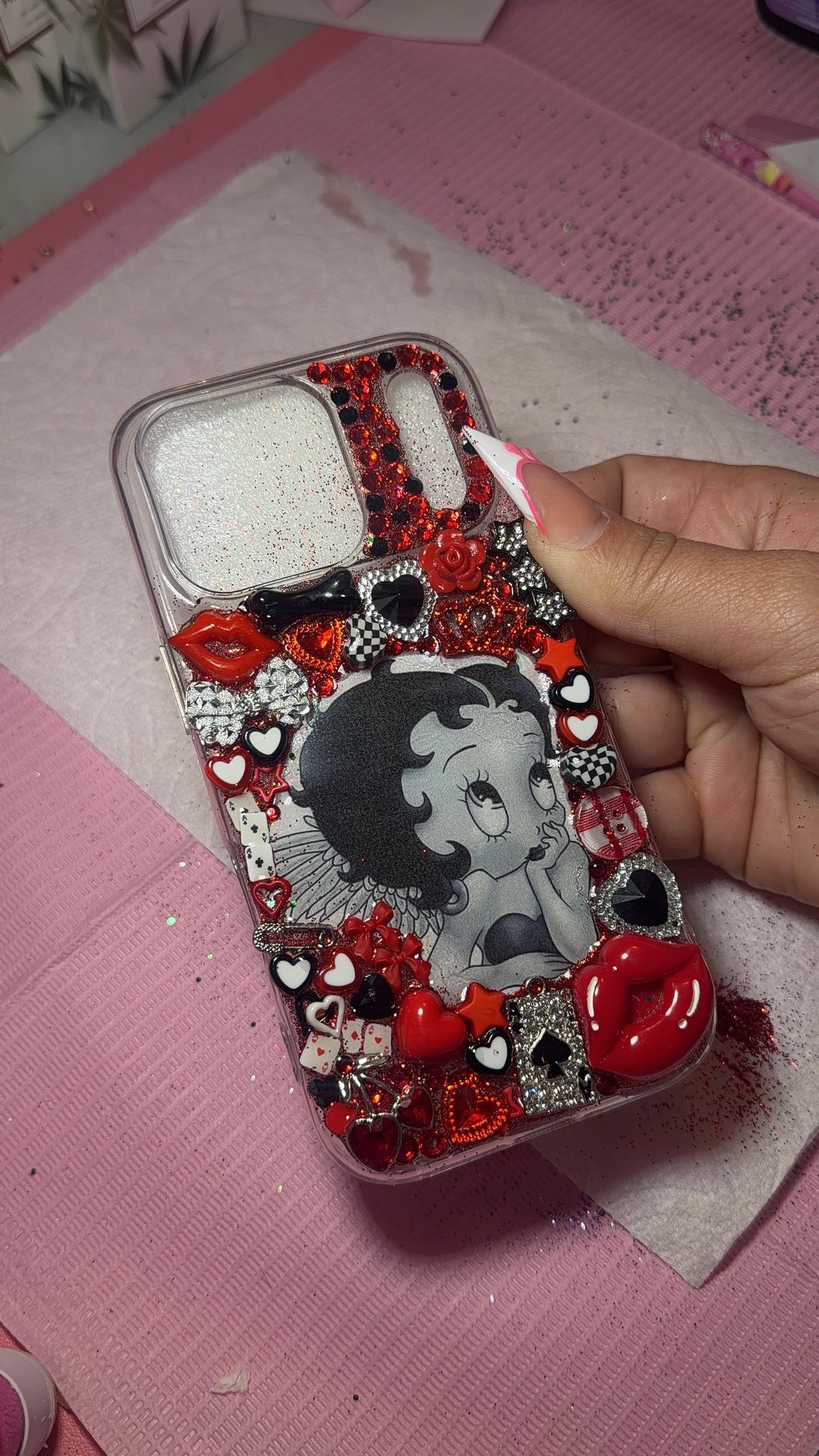 𝐁𝐄𝐓𝐓𝐘 𝐁𝐎𝐎𝐏 𝐑𝐄𝐃/𝐁𝐋𝐀𝐂𝐊 🍒🖤